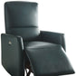 Blue Leather-Aire Power Motion Recliner By Homeroots | Recliners | Modishstore - 4