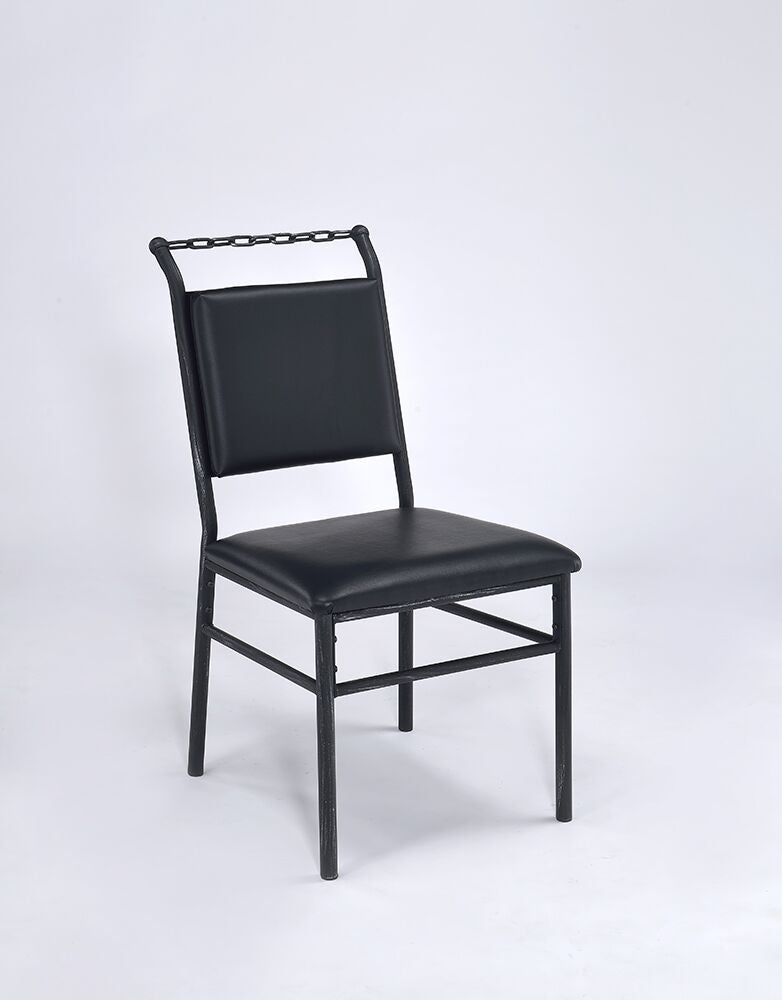 Industrial Chain Upholstered Chair By Homeroots | Office Chairs | Modishstore