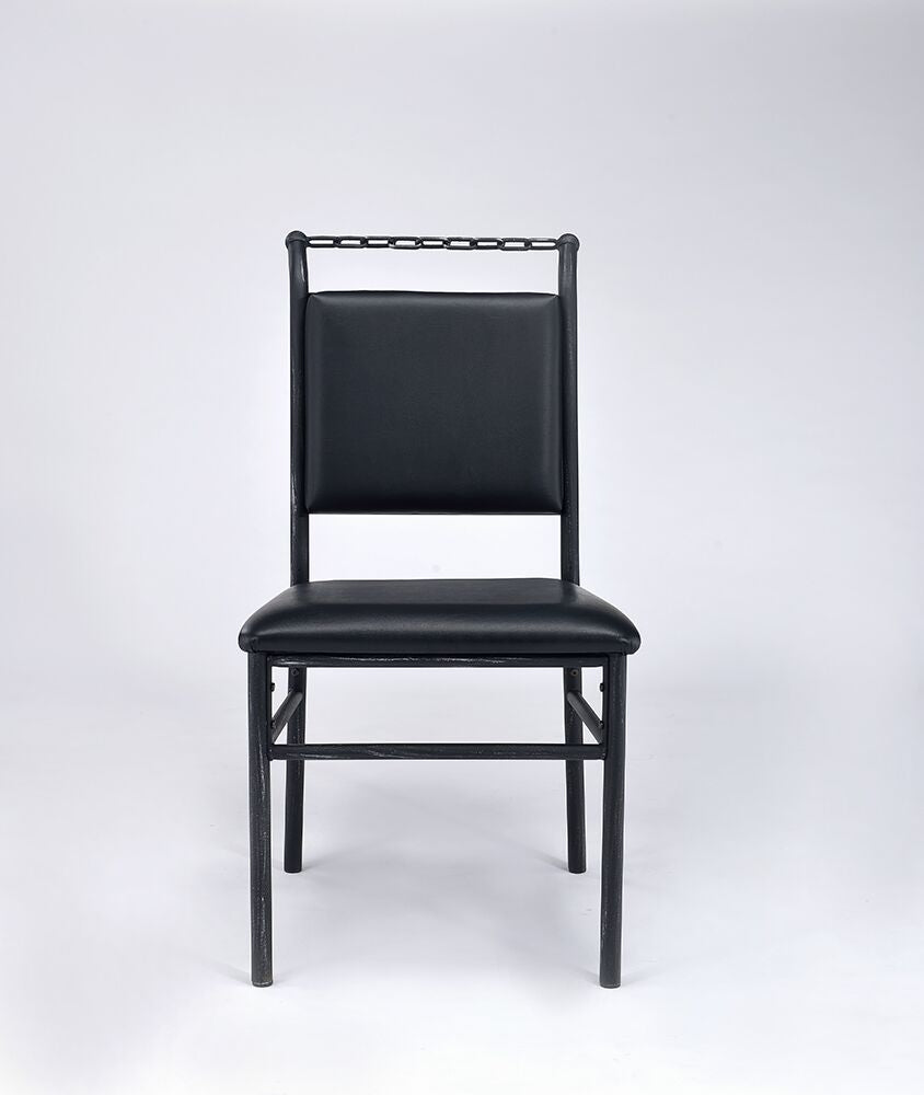 Industrial Chain Upholstered Chair By Homeroots | Office Chairs | Modishstore - 2