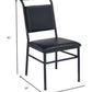 Industrial Chain Upholstered Chair By Homeroots | Office Chairs | Modishstore - 6