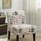 Fabric And Espresso Accent Chair By Homeroots - 285786 | Accent Chairs | Modishstore