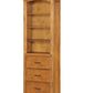 Rustic Oak Bookcase Cabinet By Homeroots | Cabinets | Modishstore