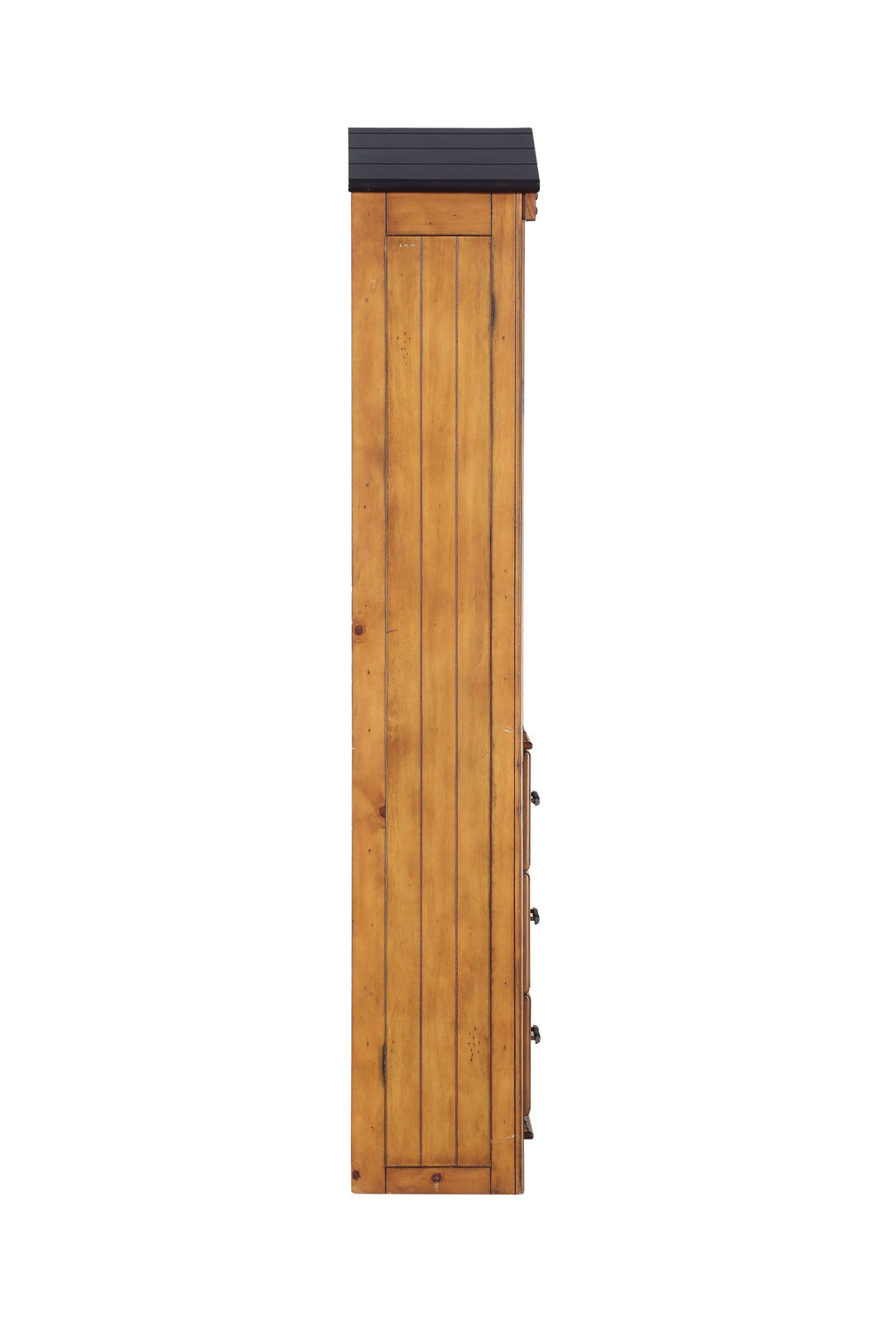 Rustic Oak Bookcase Cabinet By Homeroots | Cabinets | Modishstore - 4