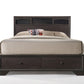 Rich Espresso Finish Queen Bed With Storage By Homeroots | Beds | Modishstore