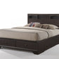 Rich Espresso Finish Queen Bed With Storage By Homeroots | Beds | Modishstore - 3
