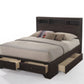 Rich Espresso Finish Queen Bed With Storage By Homeroots | Beds | Modishstore - 5