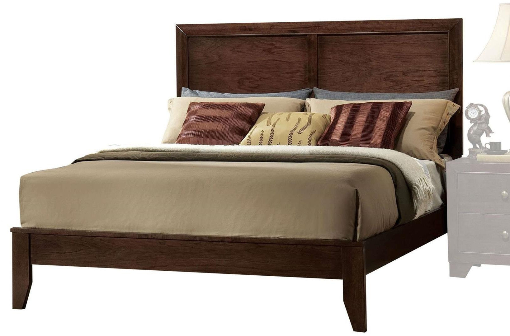 Espresso Rubber And Tropical Wood King Bed By Homeroots | Beds | Modishstore