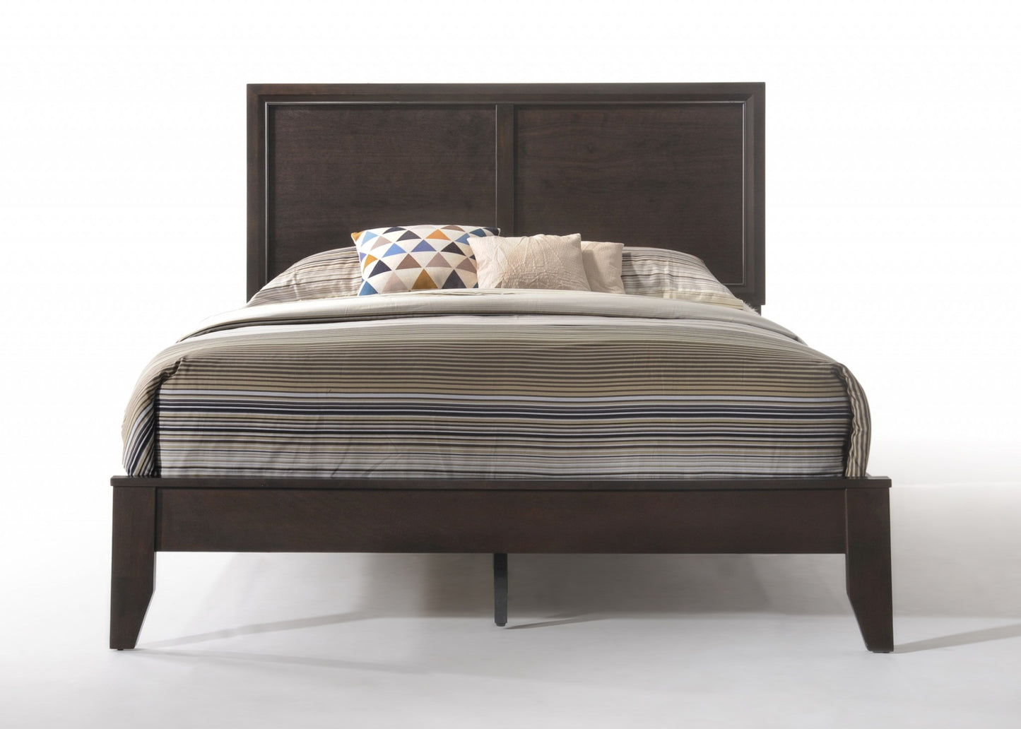 Queen Espresso Bed By Homeroots | Beds | Modishstore - 2