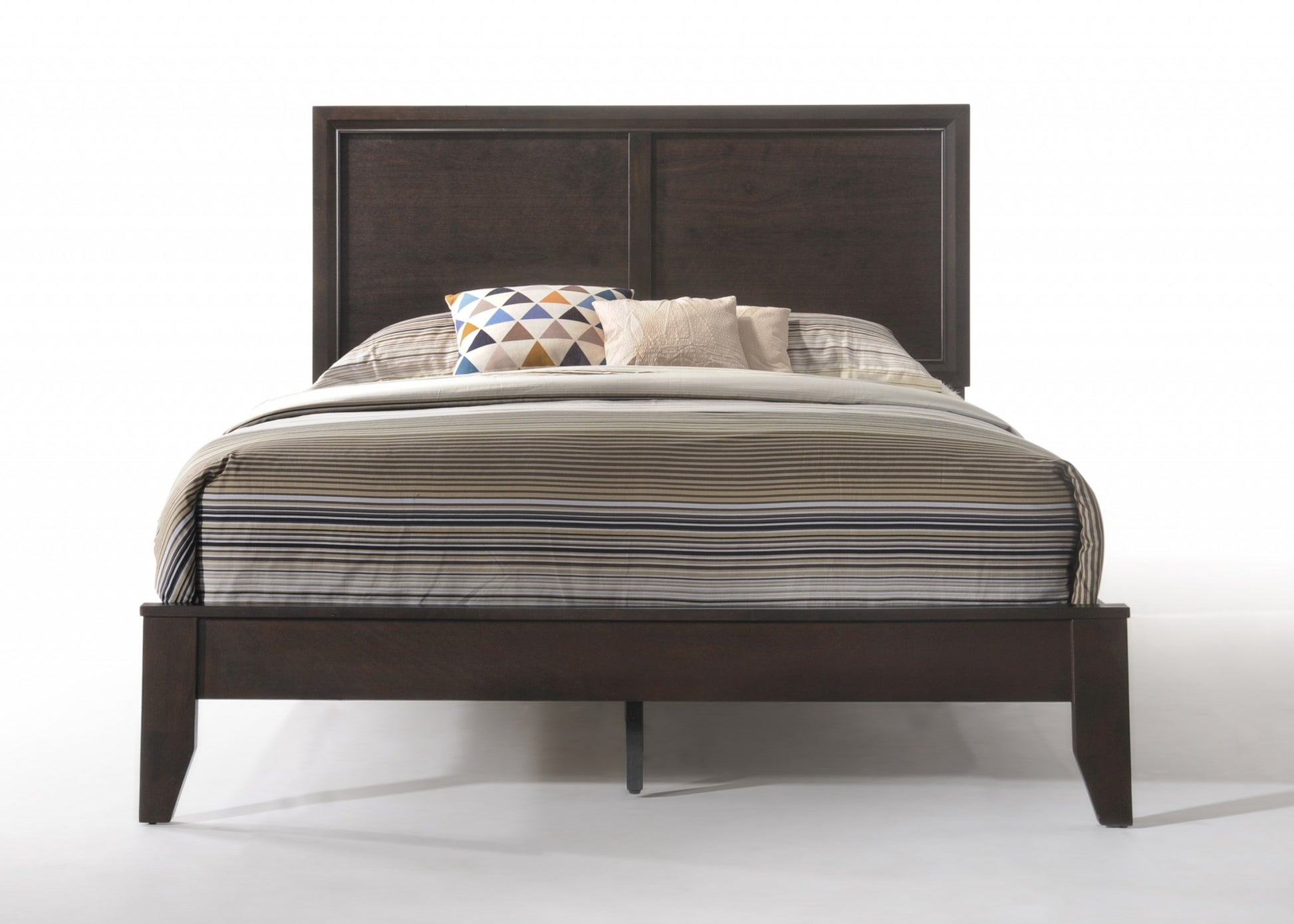 Queen Espresso Bed By Homeroots | Beds | Modishstore - 2
