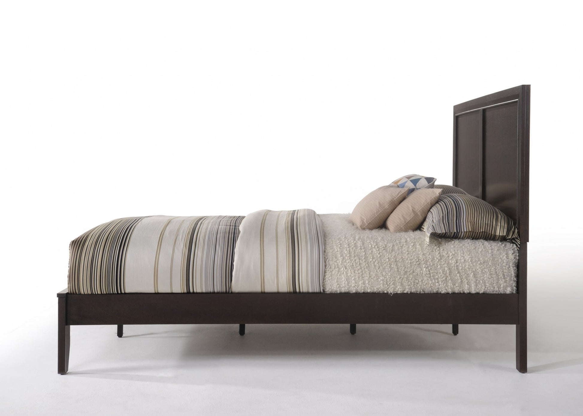 Queen Espresso Bed By Homeroots | Beds | Modishstore - 3