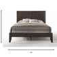 Queen Espresso Bed By Homeroots | Beds | Modishstore - 4