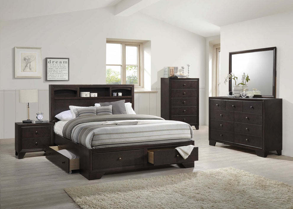 Espresso Casual And Unique Dresser By Homeroots | Dressers | Modishstore - 2