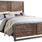 Reclaimed Oak Queen Bed By Homeroots | Beds | Modishstore - 2