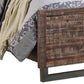 Reclaimed Oak Queen Bed By Homeroots | Beds | Modishstore - 4
