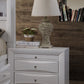 Elegant White 3 Drawer Nightstand By Homeroots | Nightstands | Modishstore