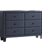 Tone Gray Pu Wood Dresser By Homeroots | Dressers | Modishstore