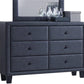 Tone Gray Pu Wood Dresser By Homeroots | Dressers | Modishstore - 2