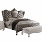 Gray Velvet King Bed By Homeroots | Beds | Modishstore