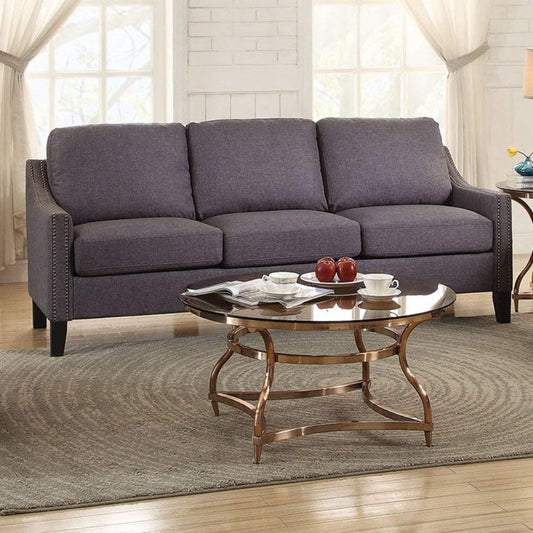 Gray Linen Sofa By Homeroots | Sofas | Modishstore
