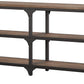 72' Rustic Weathered Oak Finish Console Storage Table By Homeroots | Console Tables | Modishstore