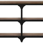 72' Rustic Weathered Oak Finish Console Storage Table By Homeroots | Console Tables | Modishstore - 3
