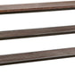 60' Rustic Weathered Oak Console Storage Table By Homeroots | Console Tables | Modishstore - 3