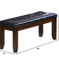 Black And Espresso Elegant Bench By Homeroots | Benches | Modishstore - 2