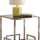 Champagne and Clear Glass End Table By Homeroots | End Tables | Modishstore