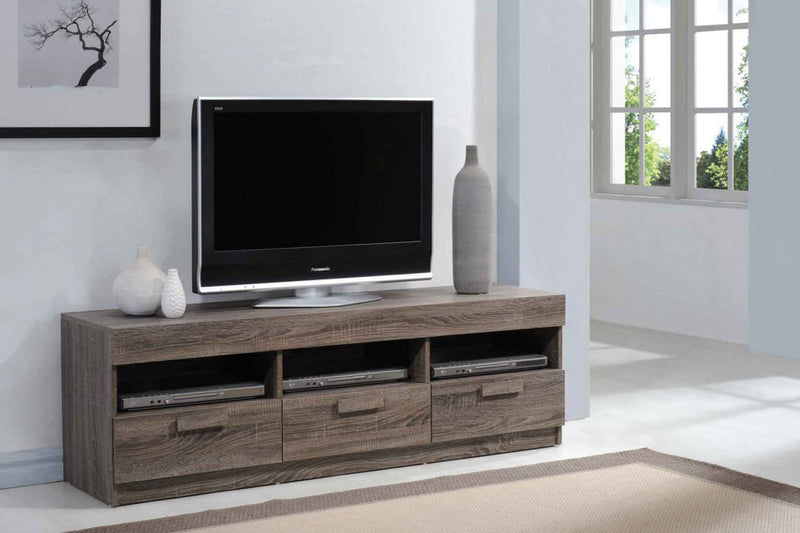 Rustic Oak Mdf Tv Stand By Homeroots | TV Stands | Modishstore