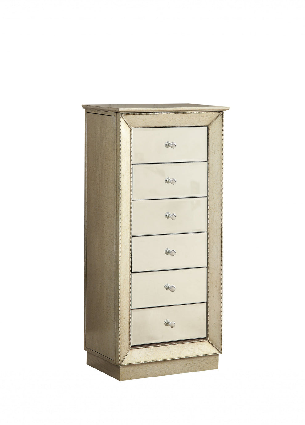 White Jewelry Armoire By Homeroots | Armoires & Wardrobes | Modishstore - 5