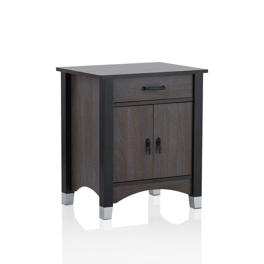 Gray Oak Wood Finish Rectangular Night Stand By Homeroots | Accent Tables | Modishstore