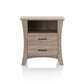 Updated Rustic Natural Wood Finish Nightstand By Homeroots | Nightstands | Modishstore - 2