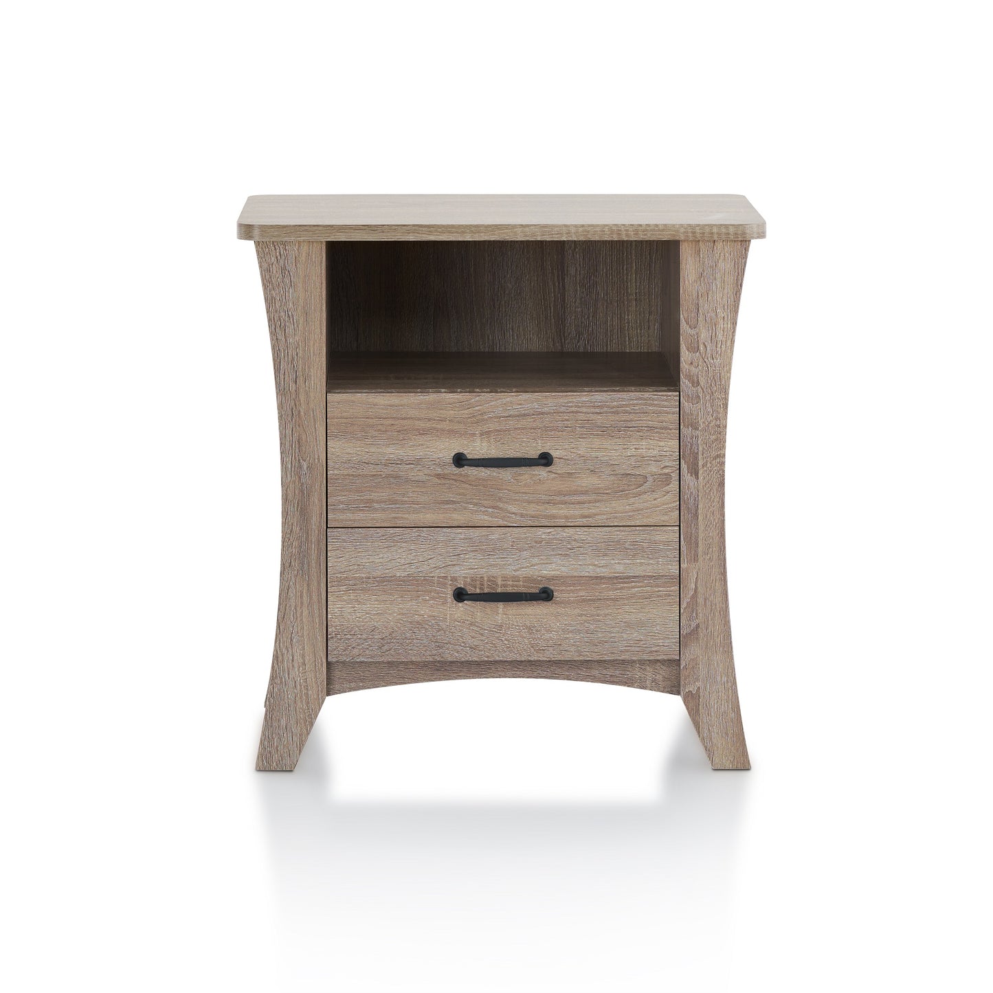 Updated Rustic Natural Wood Finish Nightstand By Homeroots | Nightstands | Modishstore