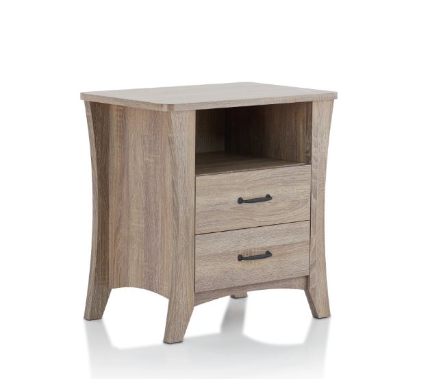 Updated Rustic Natural Wood Finish Nightstand By Homeroots | Nightstands | Modishstore - 2