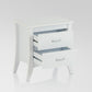 White Wooden 2 Drawer Nightstand By Homeroots | Nightstands | Modishstore - 4