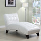White Faux Leather Chaise Lounge Chair By Homeroots | Lounge Chairs | Modishstore - 2