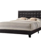 Queen Espresso Pu Bed By Homeroots - 286157 | Beds | Modishstore - 2