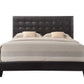 Queen Espresso Pu Bed By Homeroots - 286157 | Beds | Modishstore - 2