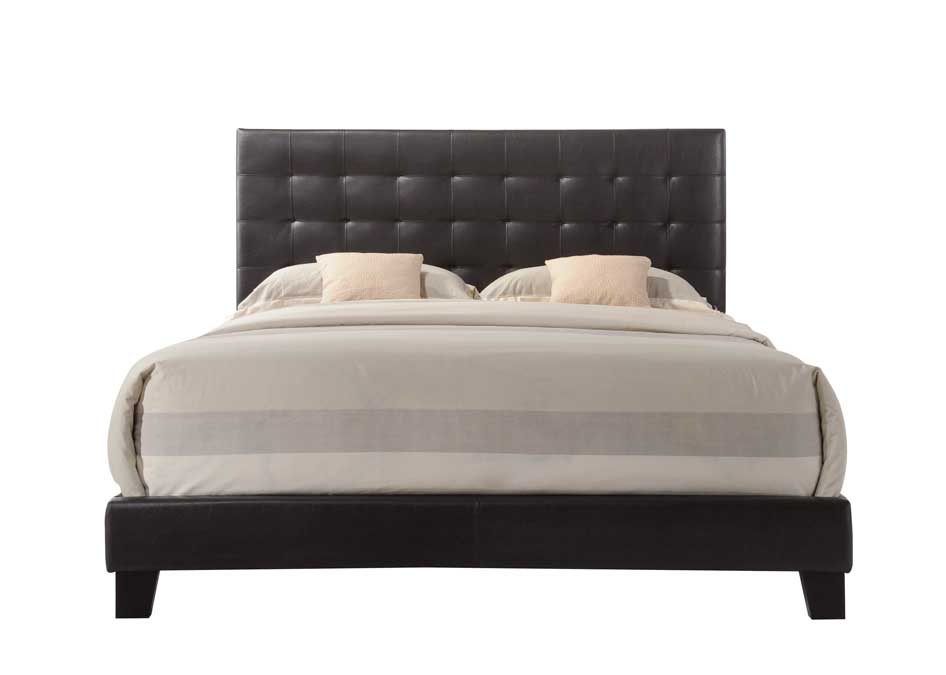 Queen Espresso Pu Bed By Homeroots - 286157 | Beds | Modishstore - 3