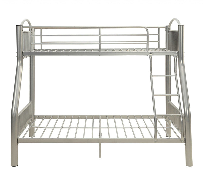 Twin Over Full Black Bunk Bed By Homeroots | Beds | Modishstore - 3