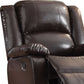 Espresso Pu Recliner By Homeroots | Recliners | Modishstore - 3