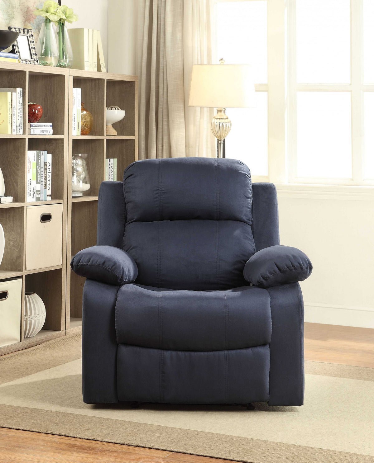 Chocolate Microfiber Recliner By Homeroots | Recliners | Modishstore