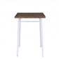 Oak And Chrome Bar Table By Homeroots - 286229