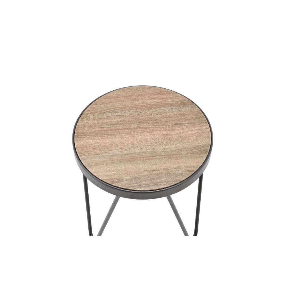 Rustic Weathered Gray Oak End Table By Homeroots | End Tables | Modishstore - 3
