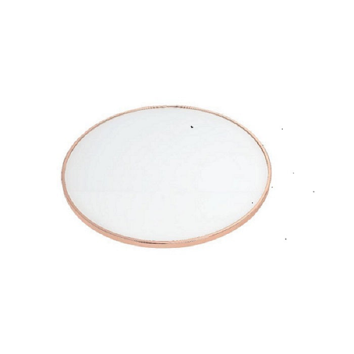 Frosted Glass And Rose Gold End Table By Homeroots | End Tables | Modishstore - 3