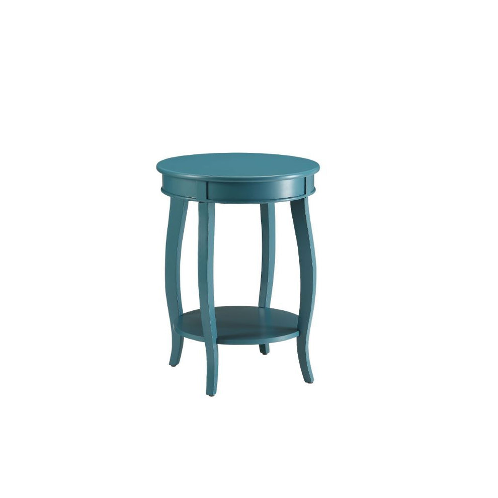Pop of Color Teal Side or End Table By Homeroots | End Tables | Modishstore - 2