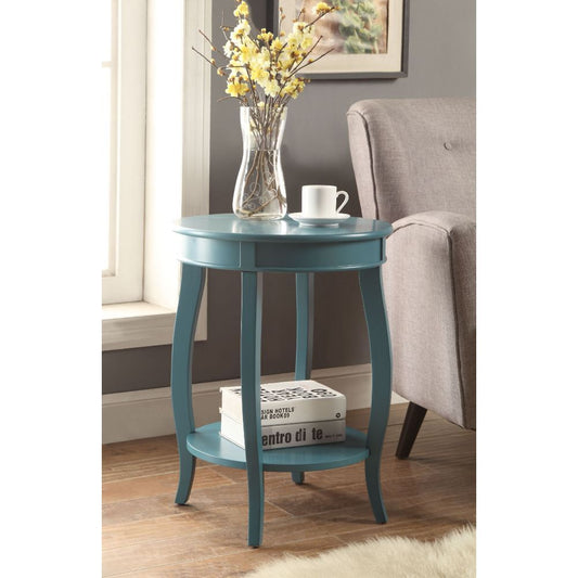 Pop of Color Teal Side or End Table By Homeroots | End Tables | Modishstore - 4