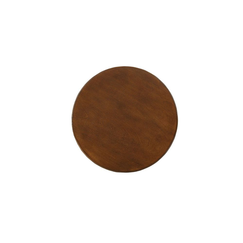 Fun Walnut Wood Pedestal End Table By Homeroots | End Tables | Modishstore - 3