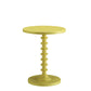 Yellow Solid Wooden Spindle Side Table By Homeroots | Side Tables | Modishstore