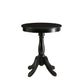 Round Pedestal Wooden Side Table By Homeroots | Side Tables | Modishstore